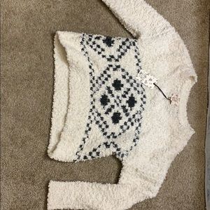 White/ charcoal Sweater ❄️